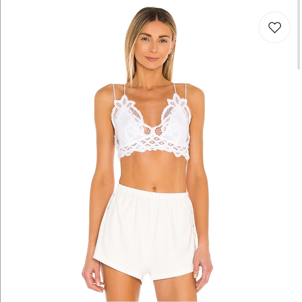 Free People Adella Bralette in White